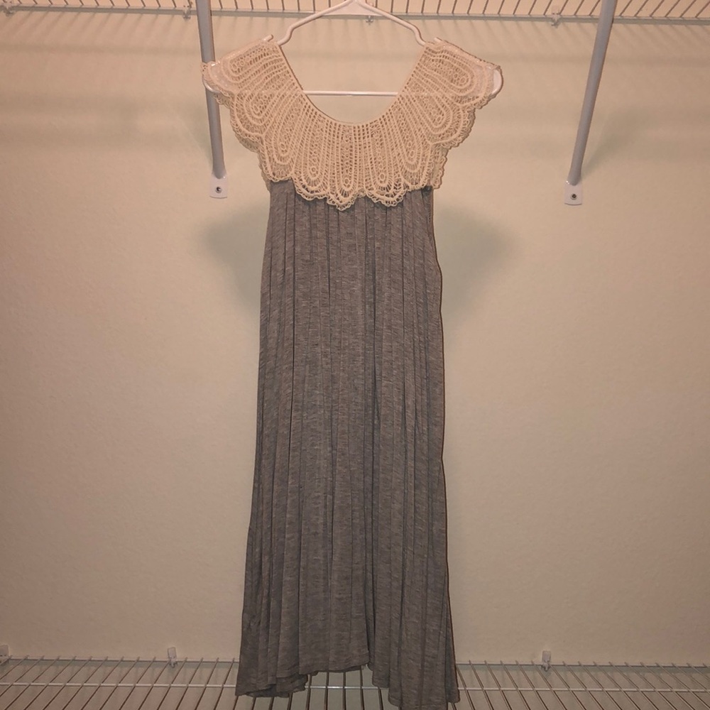 Grey and Cream Dress